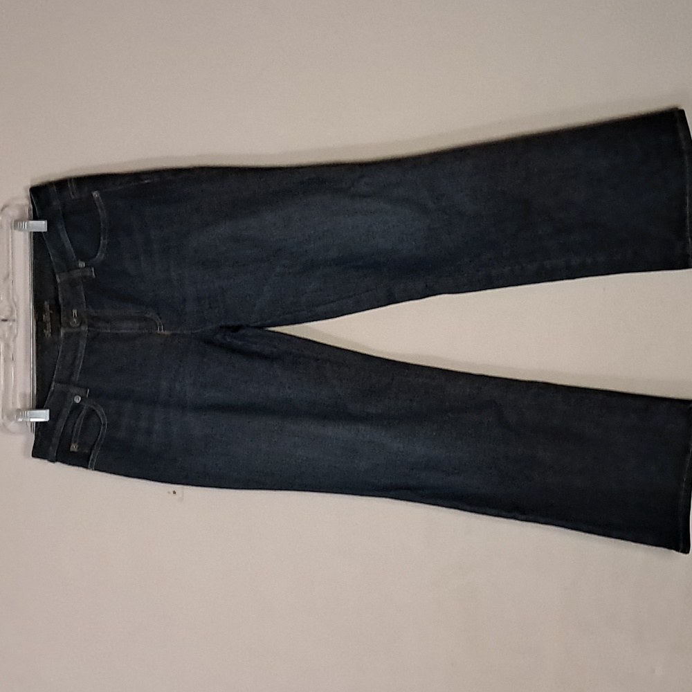 Ann Taylor Women's Size 10 Modern Fit Wide Leg, Embroidered Pocket Jeans